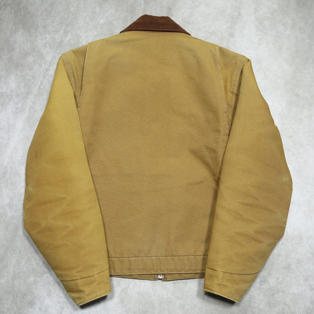 Vintage Carhartt J001 BRN Faded Brown Detroit Jacket Size Small - Picture 5 of 16